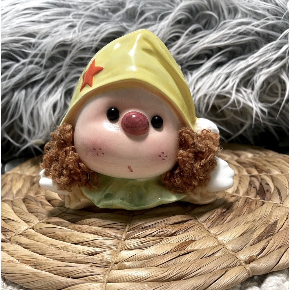 Vintage Whimsical Ardco Doll Clown Head Vase Planter